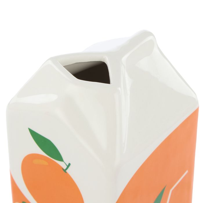 Lewis Carton Vessel 7.5x7.5x14.5cm Orange-Pots, Planters & Vases-Emporium-The Bay Room