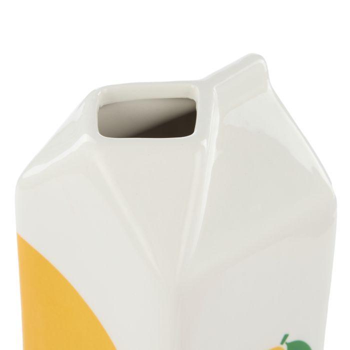 Lewis Carton Vessel 7.5x7.5x23cm Lemon-Pots, Planters & Vases-Emporium-The Bay Room