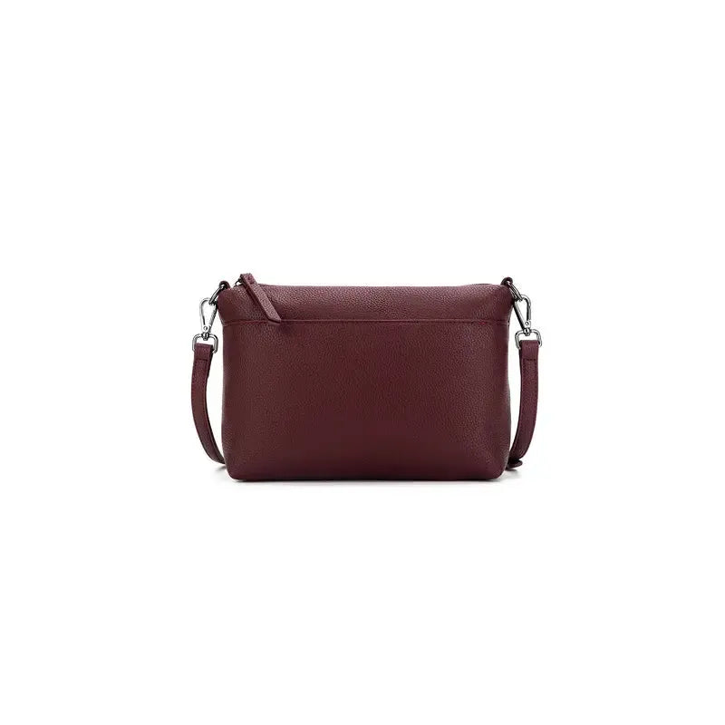 Lexington Burgundy 3 Piece Woven Handbag Tote-Bags & Clutches-Black Caviar Designs-The Bay Room