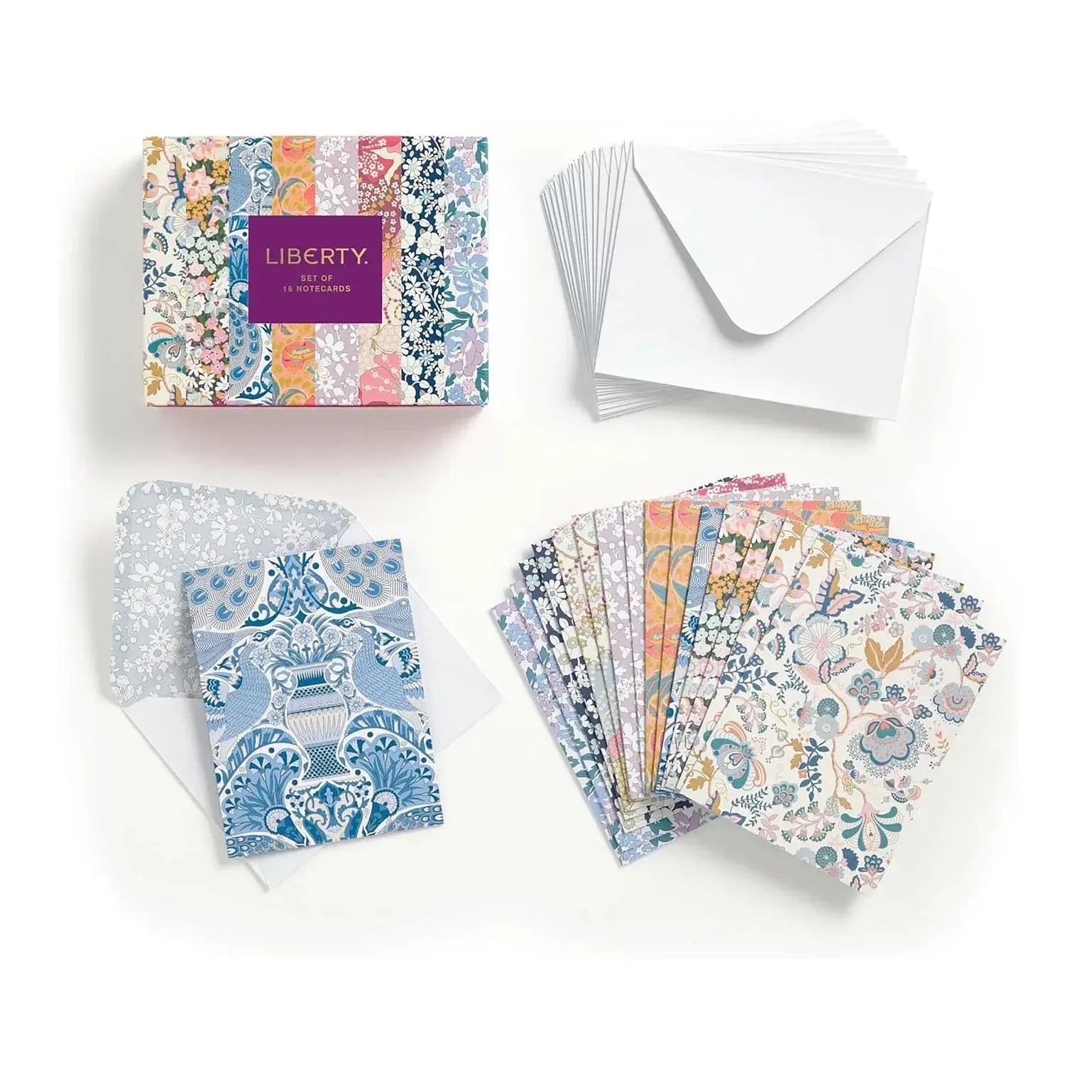 Liberty Floral Greeting Notecard Set - Edition 2-Cards & Wrap-Galison-The Bay Room