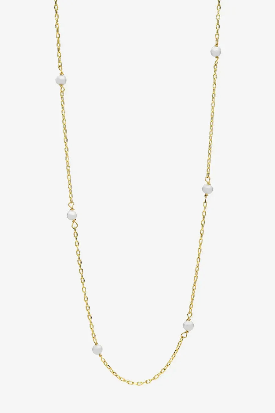 Lilibet Gold Pearl Necklace-Jewellery-Liberte-The Bay Room