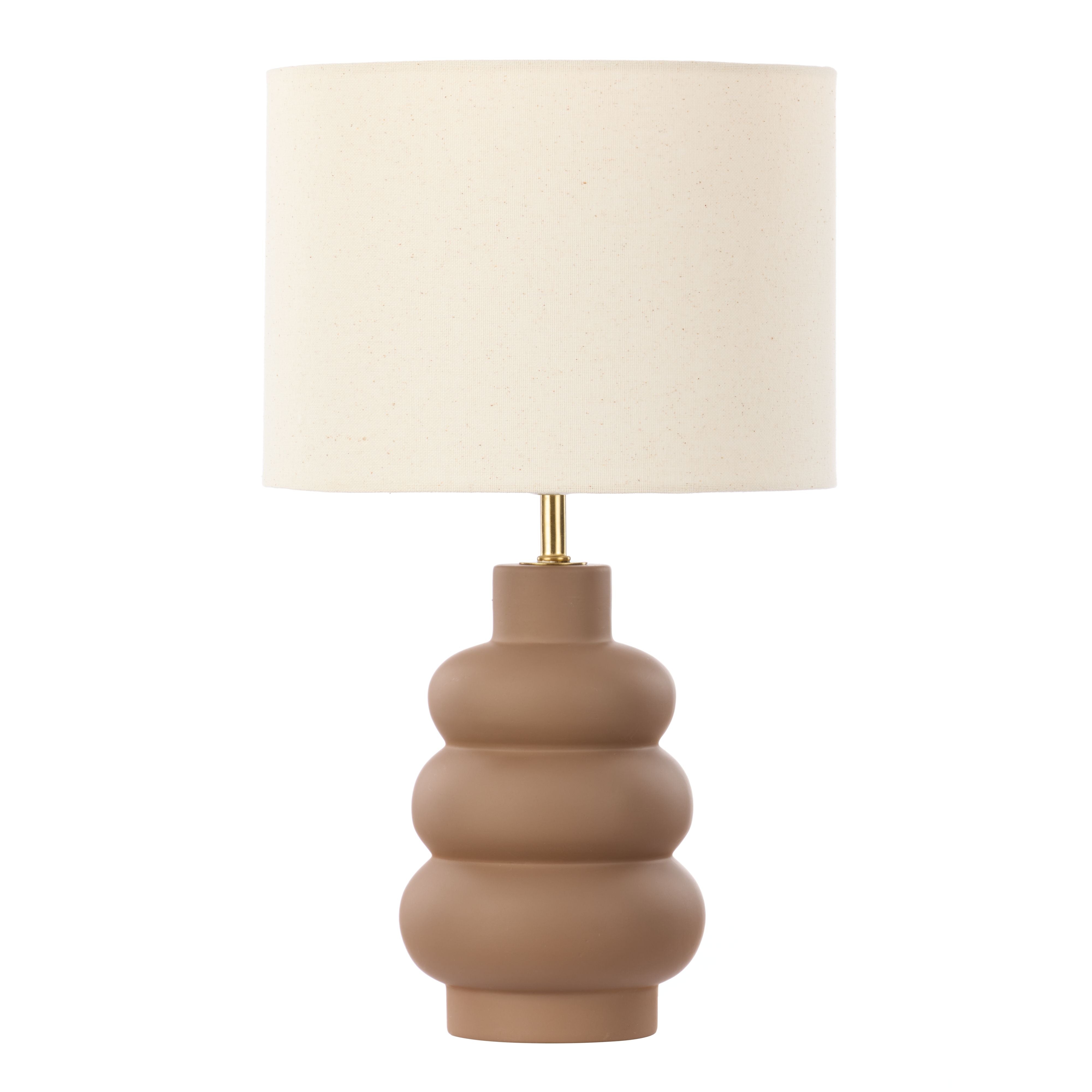 Lincoln Ceramic Table Lamp 25x30cm Rust & Taupe-Lighting-Amalfi-The Bay Room