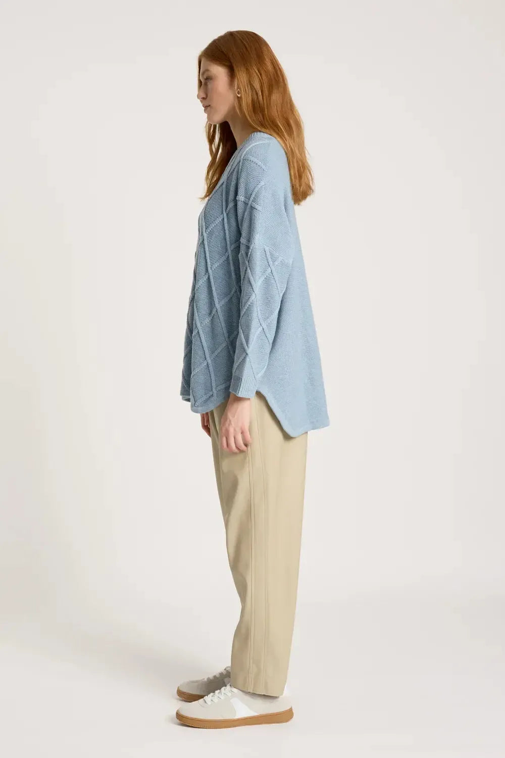 Liora Relaxed Jumper - Lake-Knitwear & Jumpers-Eb & Ive-The Bay Room