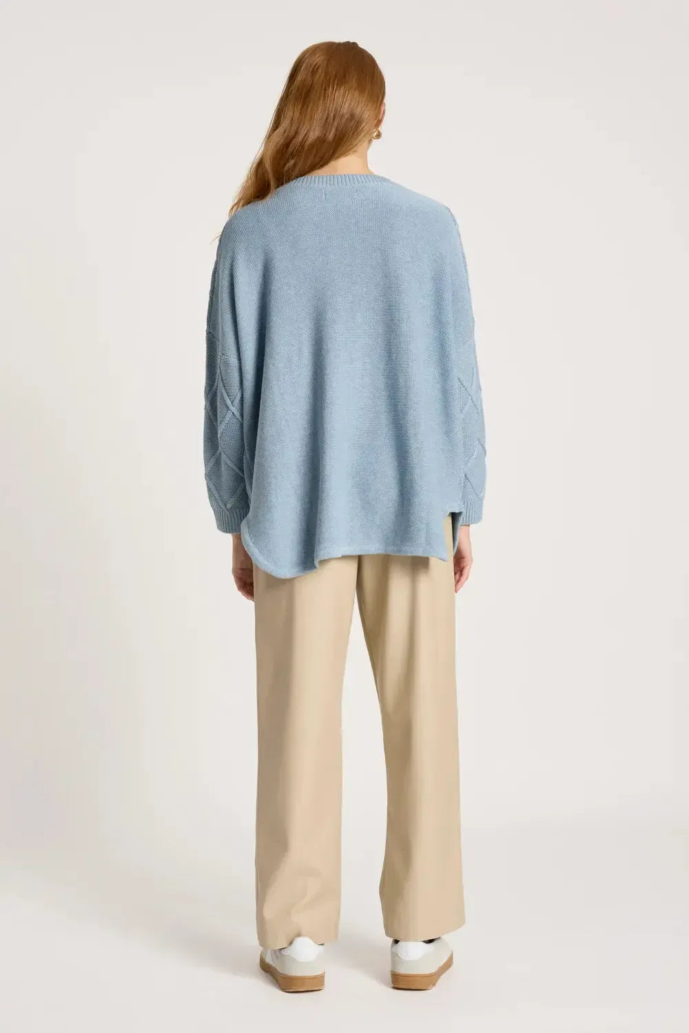 Liora Relaxed Jumper - Lake-Knitwear & Jumpers-Eb & Ive-The Bay Room