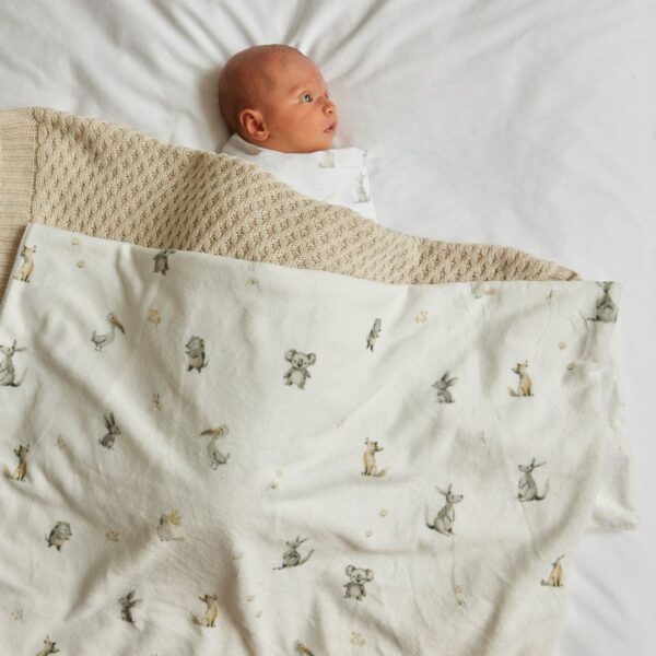 Little Aussie Critters Soft Fleece Blanket-Nursery & Nurture-Pilbeam Living-The Bay Room