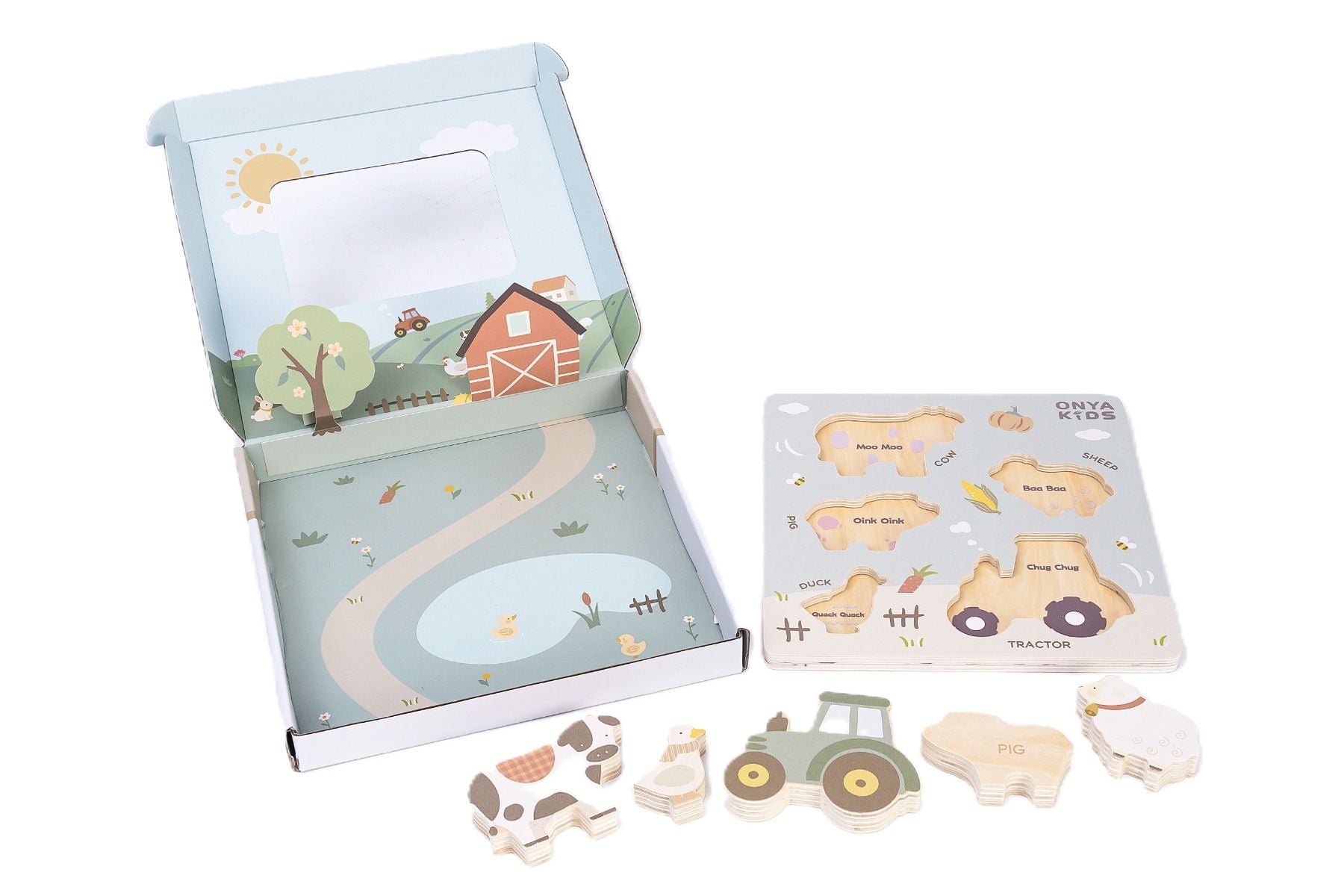 Little Farm Wooden Puzzle-Toys-ToysLink-The Bay Room