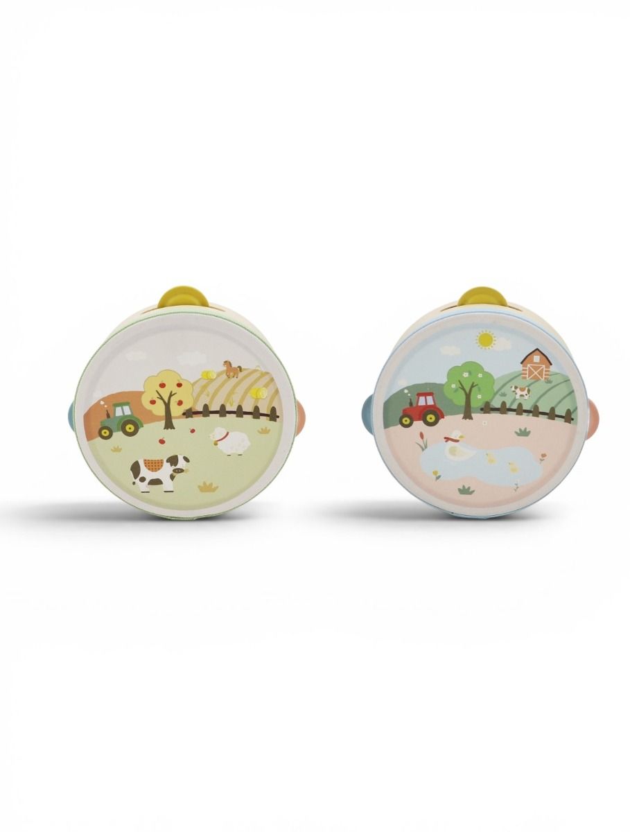 Little Farm Wooden Tambourine-Toys-ToysLink-The Bay Room