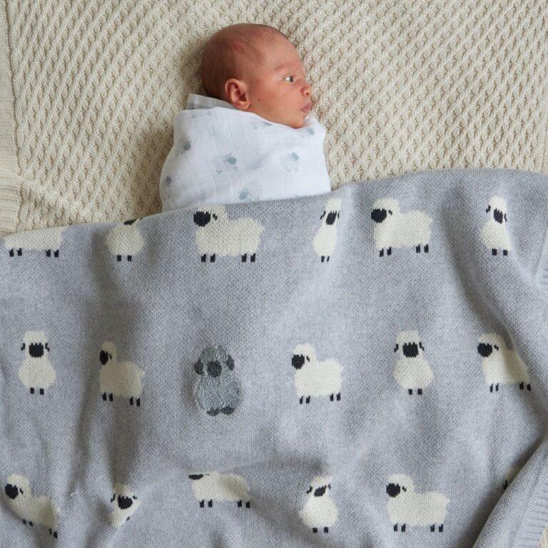 Little Meadows Knitted Baby Blanket-Nursery & Nurture-Jiggle & Giggle-The Bay Room