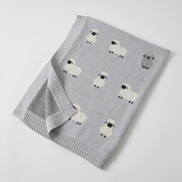 Little Meadows Knitted Baby Blanket-Nursery & Nurture-Jiggle & Giggle-The Bay Room