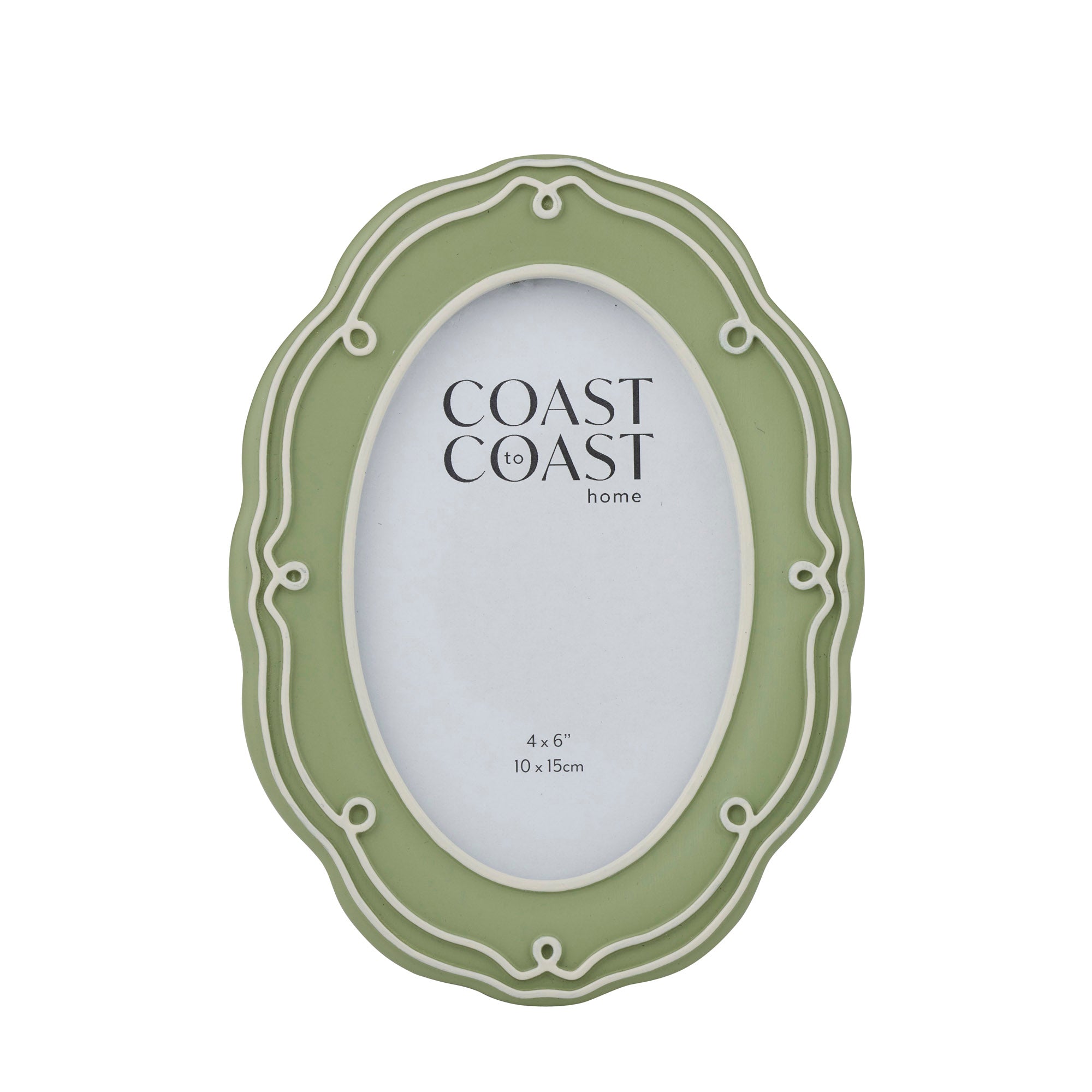 Liza Resin 4x6" Oval Frame 14.5x20cm-Decor Items-Coast To Coast Home-The Bay Room
