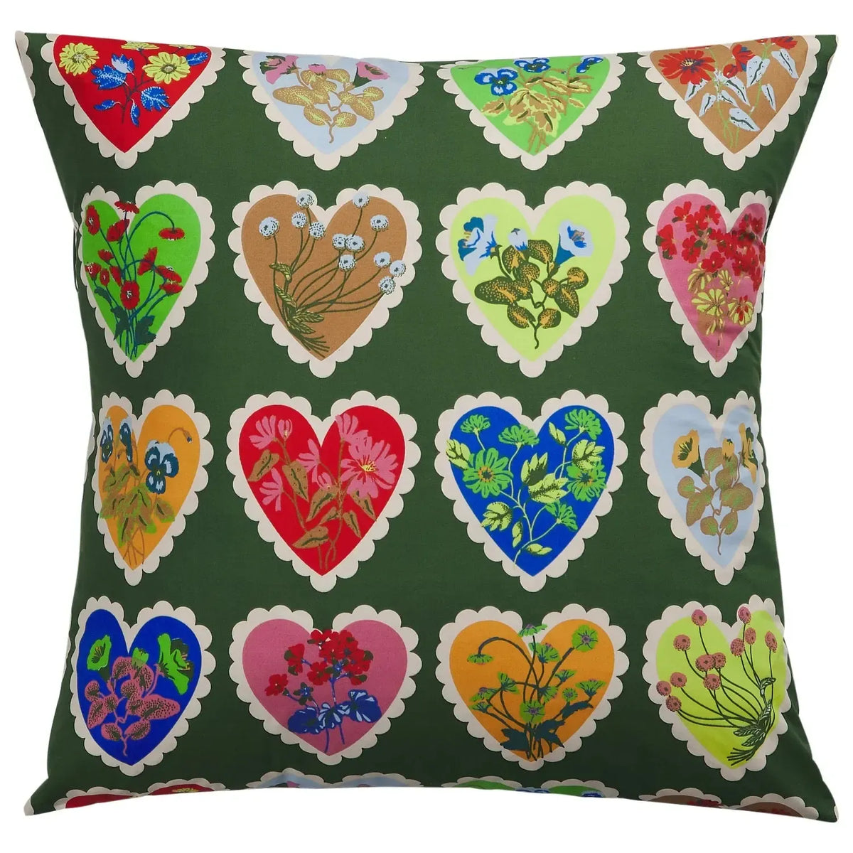 Loretta Cotton Euro Pillowcase Set - Hunter Green-Soft Furnishings-Sage & Clare-The Bay Room
