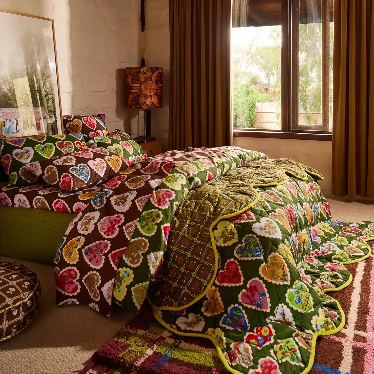 Loretta Scalloped Coverlet-Soft Furnishings-Sage & Clare-The Bay Room