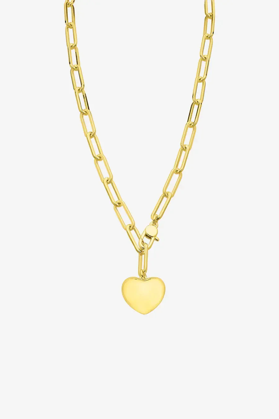 Lotte Soft Gold Heart Necklace-Jewellery-Liberte-The Bay Room