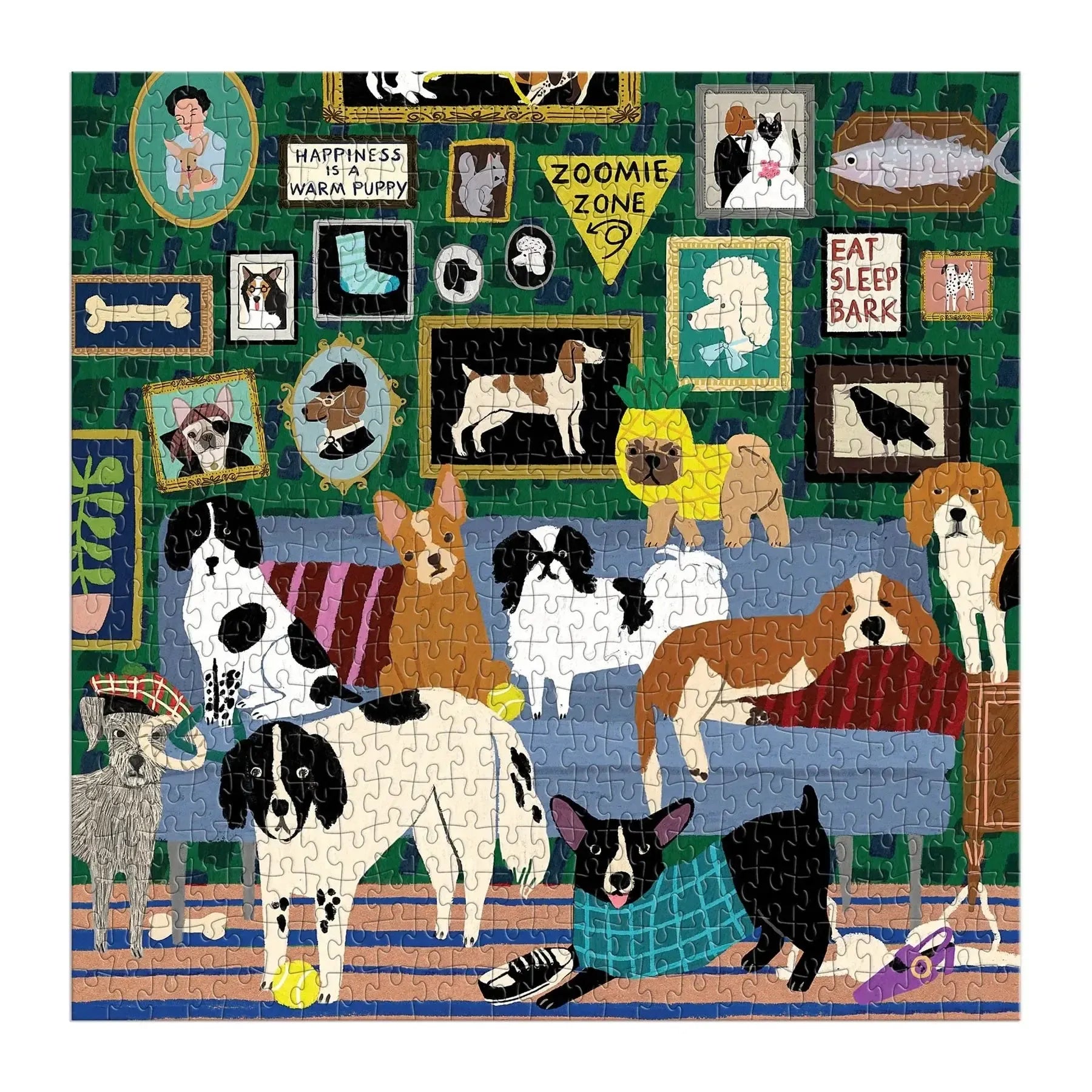 Lounge Dogs Puzzle 500pc-Fun & Games-Galison-The Bay Room
