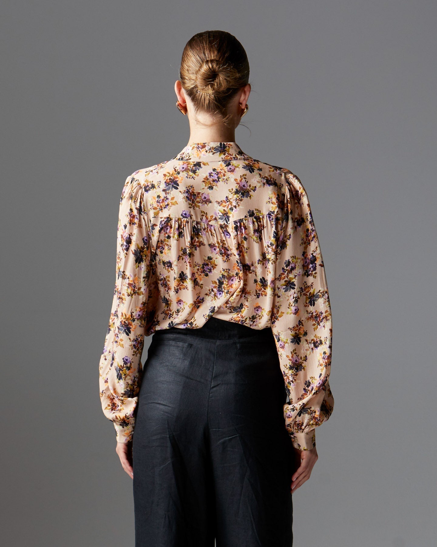Loyal Blouse - Violet Floral-Tops-Fate + Becker-The Bay Room