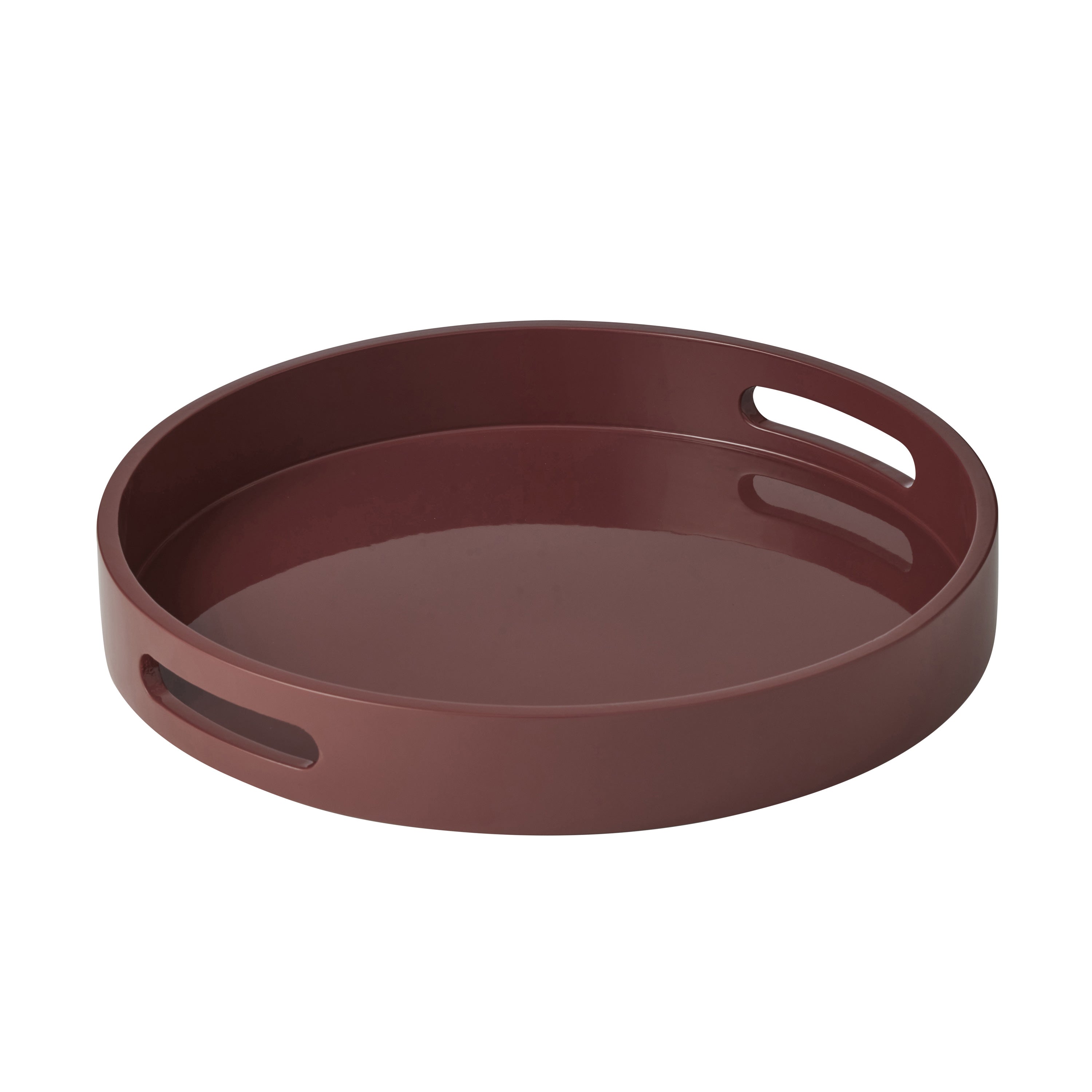 Lucia MDF Lacquered Tray 35x5cm Claret-Decor Items-Coast To Coast Home-The Bay Room