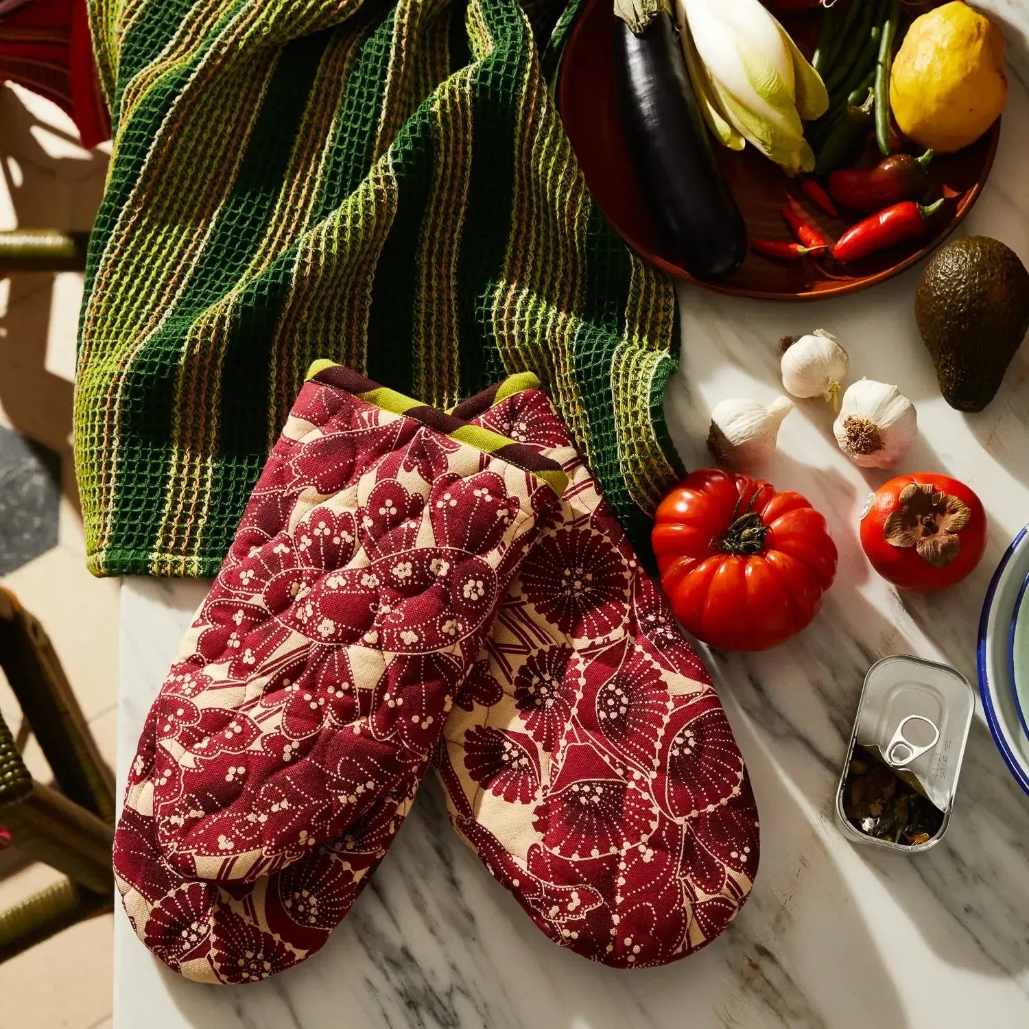 Lucia Oven Mitt Set-Kitchenware-Sage & Clare-The Bay Room