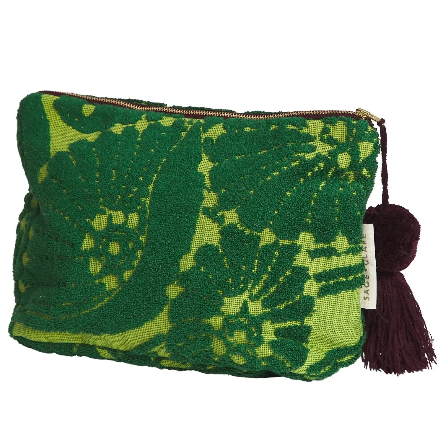 Lucia Terry Pouch - Kelp-Beauty & Well-Being-Sage & Clare-The Bay Room