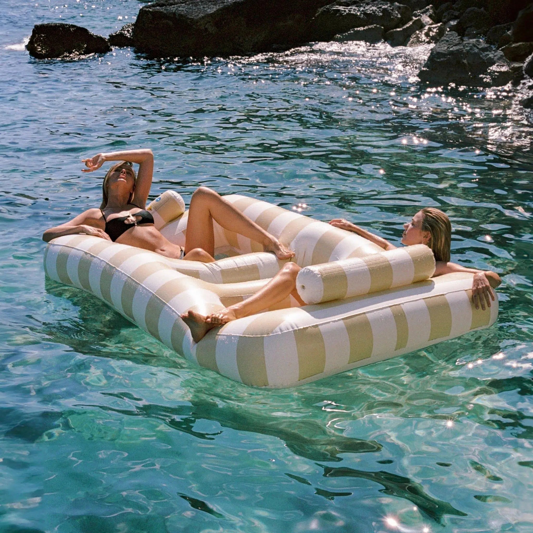 Luxe Twin Hammock Float Mango Bay Soft Mustard-Travel & Outdoors-Sunny Life-The Bay Room