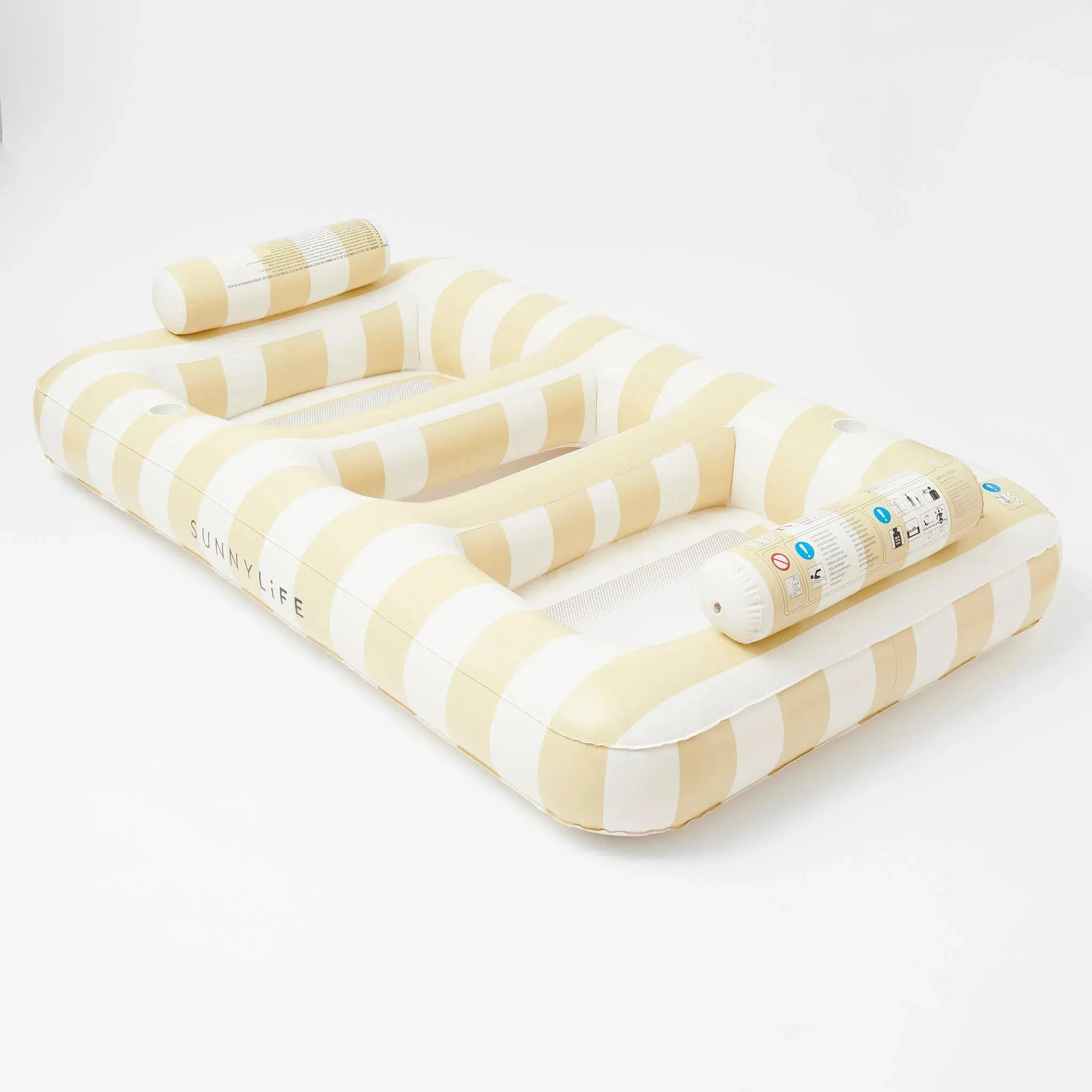 Luxe Twin Hammock Float Mango Bay Soft Mustard-Travel & Outdoors-Sunny Life-The Bay Room