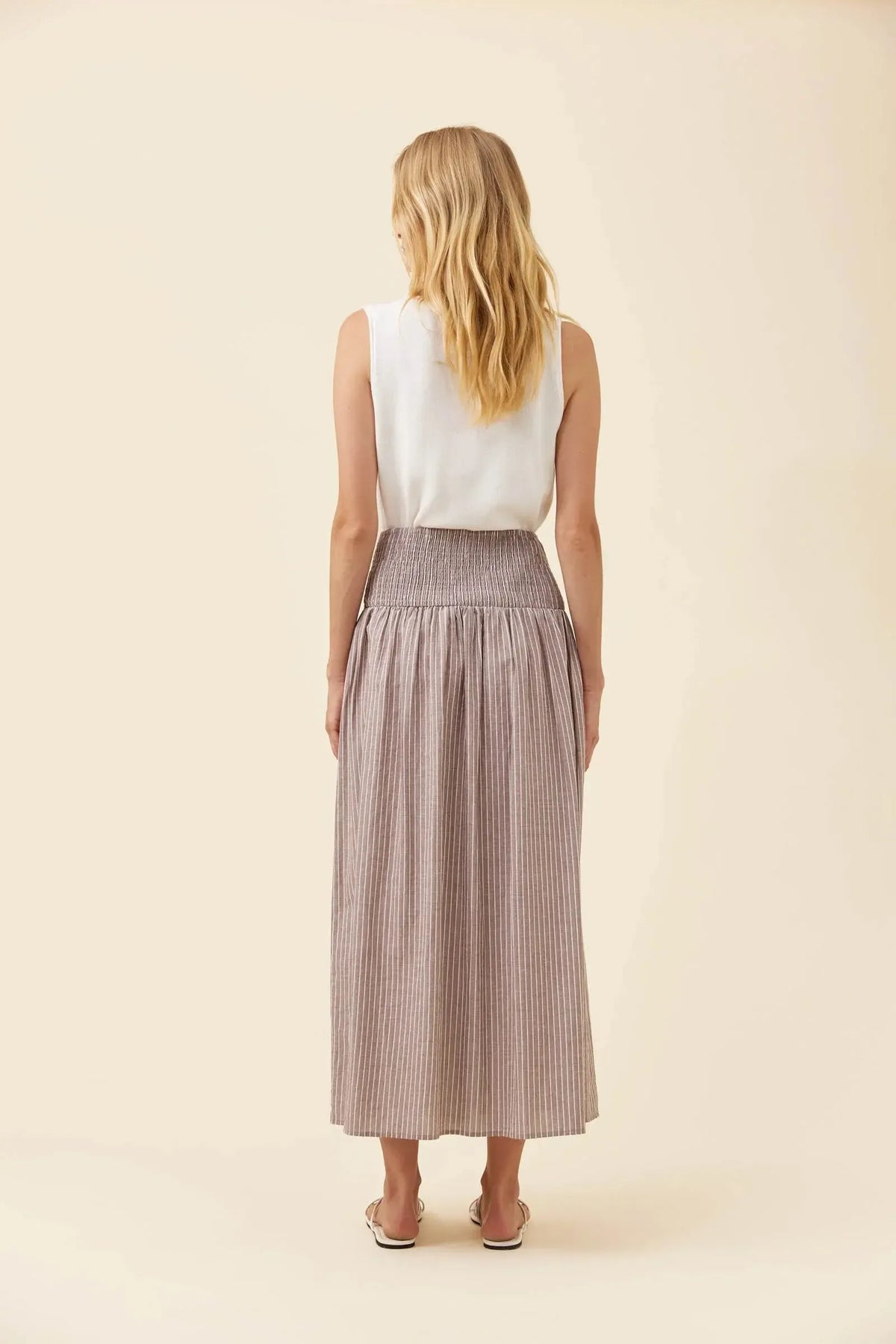 Lyndell Maxi Skirt - Taupe-Skirts-Isle Of Mine-The Bay Room