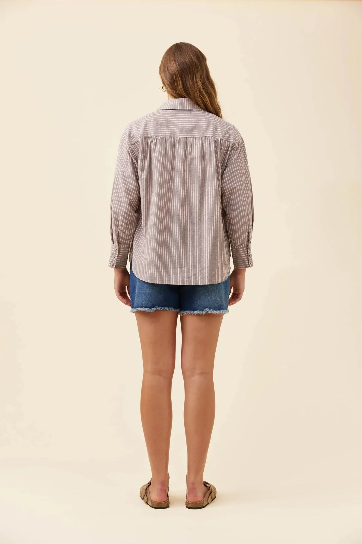 Lyndell Shirt - Taupe-Tops-Isle Of Mine-The Bay Room