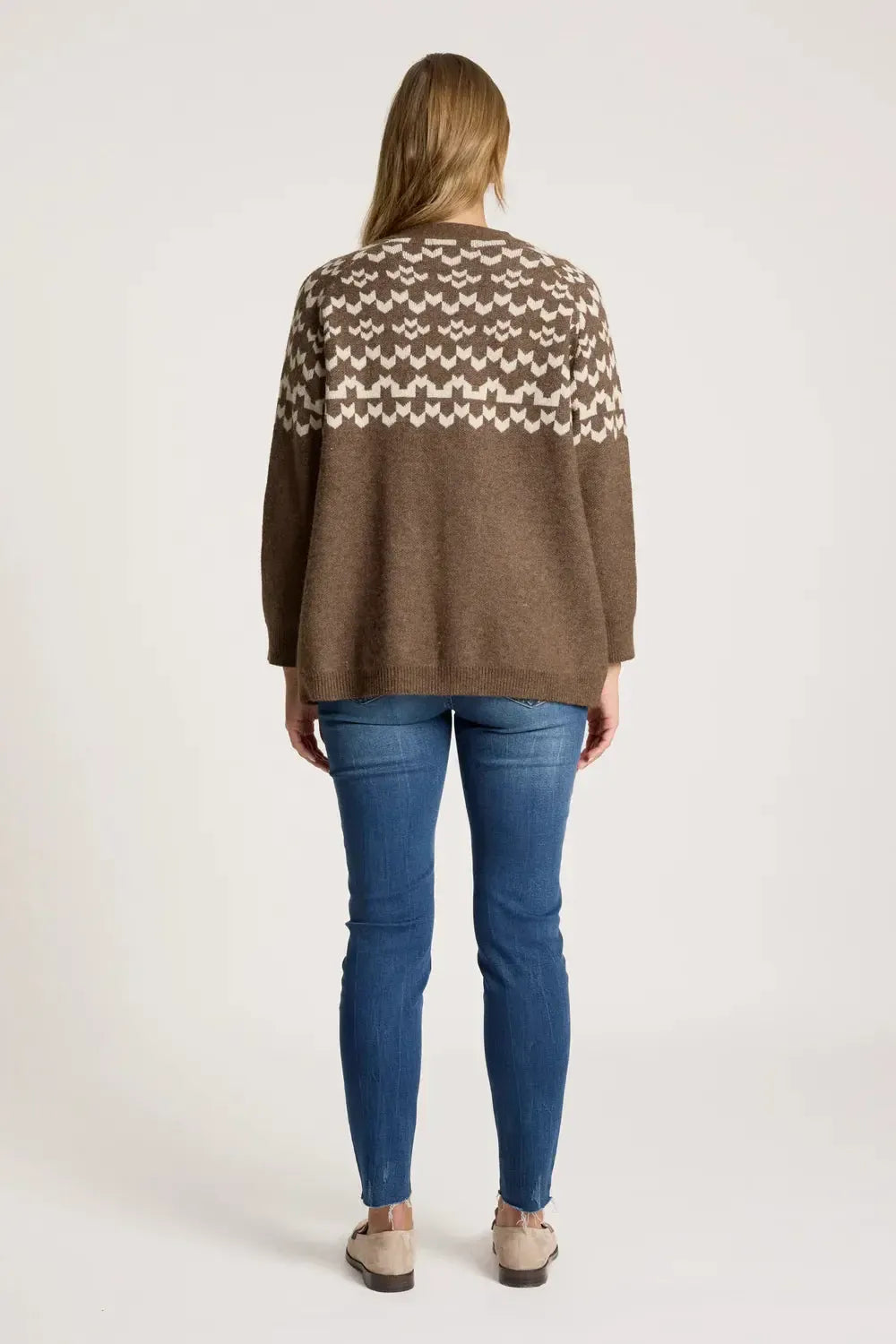 Maasai Cardigan - Cocoa/Dune-Knitwear & Jumpers-Eb & Ive-The Bay Room