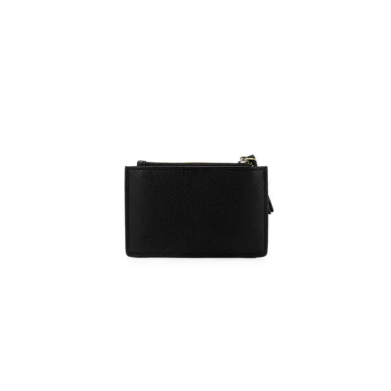Mabel Black Card Holder/Coin Purse Wallet-Bags & Clutches-Black Caviar Designs-The Bay Room