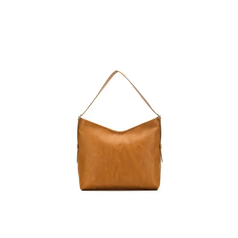 Madeleine Tan Large 3 Piece Relaxed Hobo-Bags & Clutches-Black Caviar Designs-The Bay Room