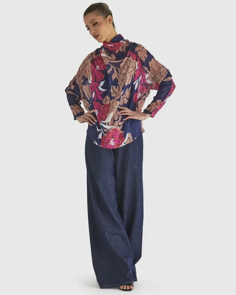 Magnetic Top - Pink Floral-Tops-Fate + Becker-The Bay Room