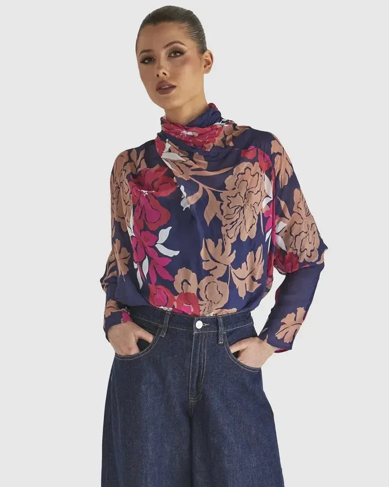 Magnetic Top - Pink Floral-Tops-Fate + Becker-The Bay Room