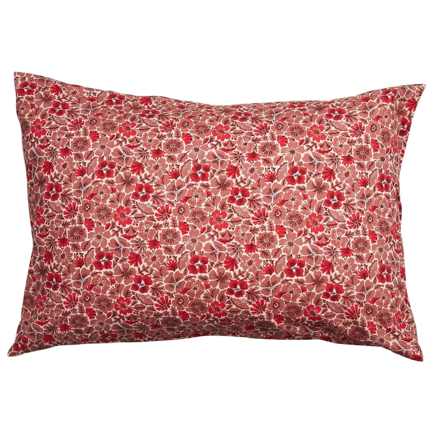 Magnolia Cotton Pillowcase Set - Poppy-Soft Furnishings-Sage & Clare-The Bay Room
