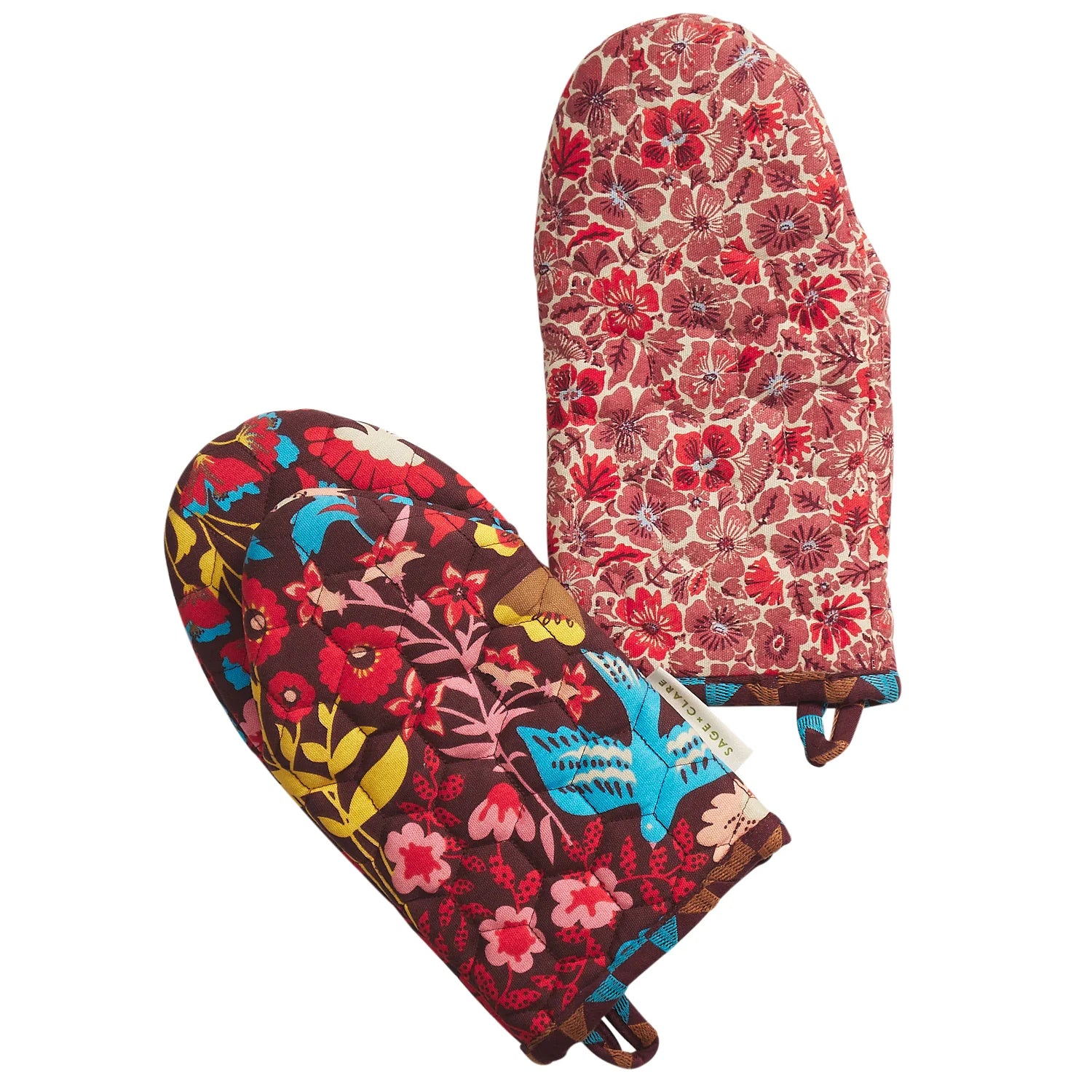 Magnolia Oven Mitt Set-Kitchenware-Sage & Clare-The Bay Room