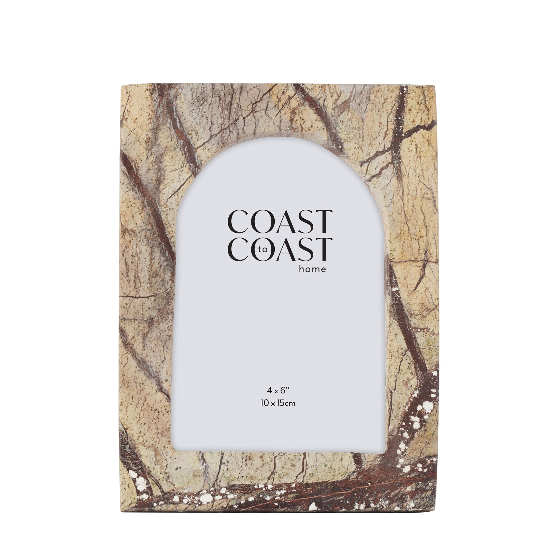 Marco Marble 4x6 Frame 14x19cm Brown-Coast To Coast Home-The Bay Room