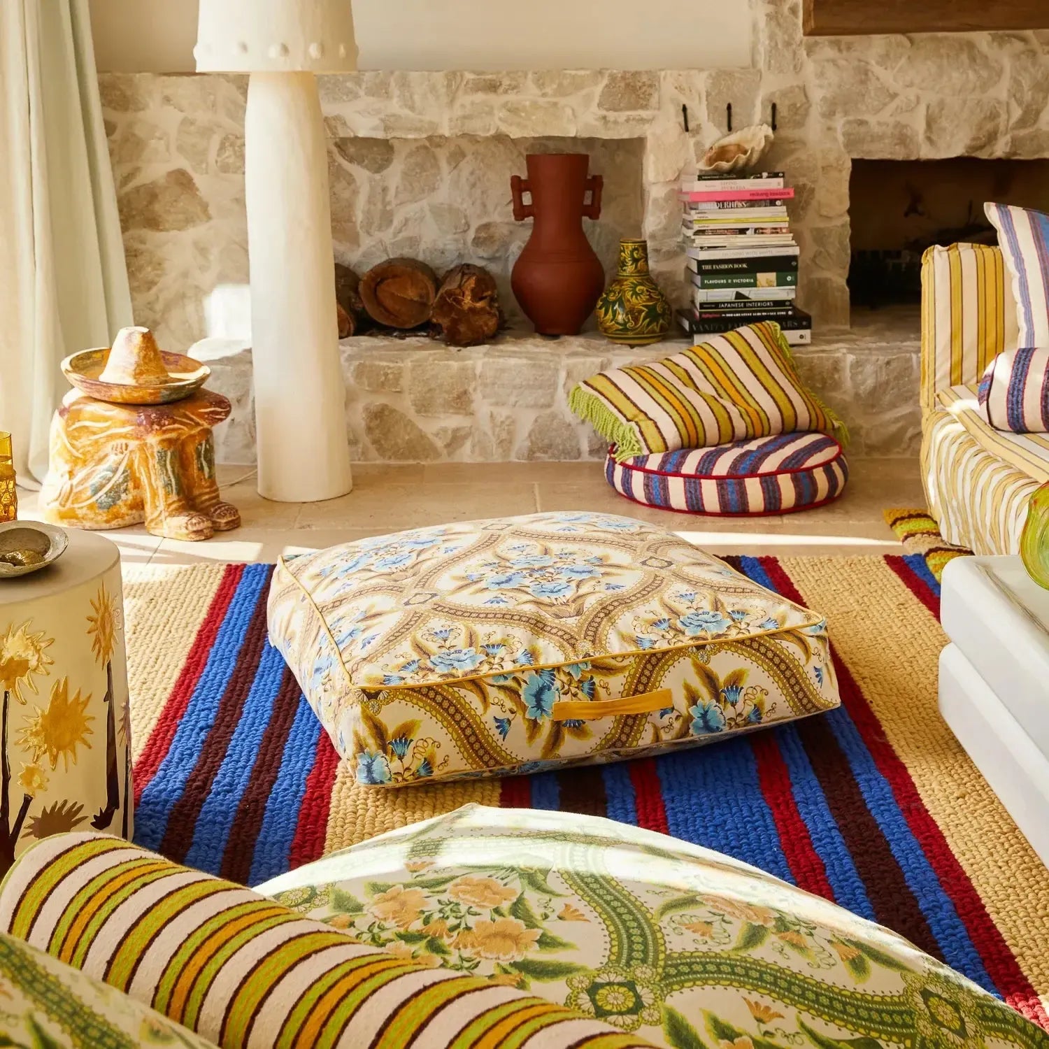 Margaret Floor Cushion - Clay-Soft Furnishings-Sage & Clare-The Bay Room