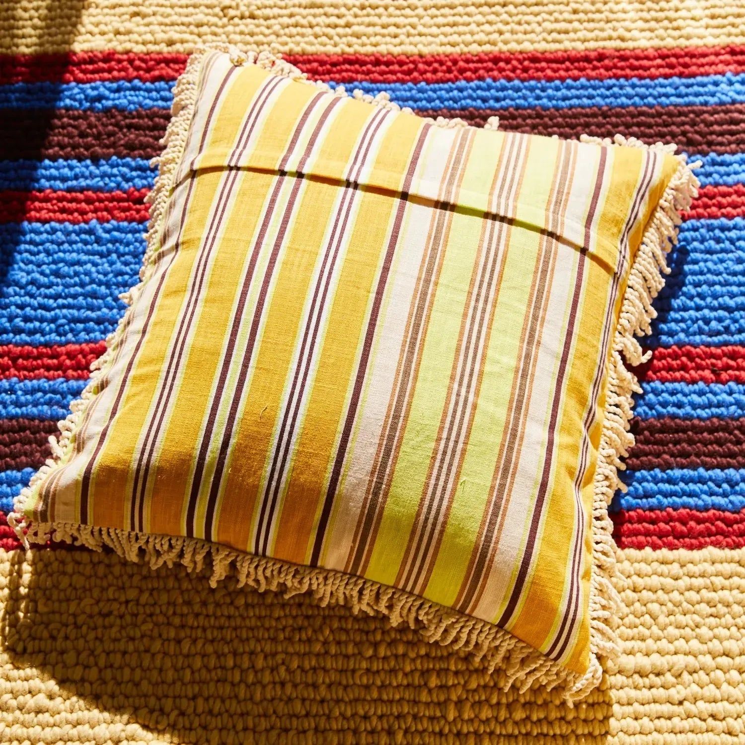 Margaret Fringe Cushion - Clay-Soft Furnishings-Sage & Clare-The Bay Room