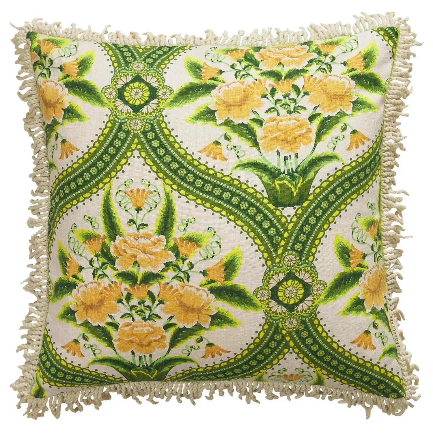Margaret Fringe Cushion - La Palma-Soft Furnishings-Sage & Clare-The Bay Room