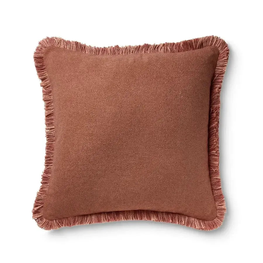 Margot Grapefruit Fringe Cushion 50x50cm