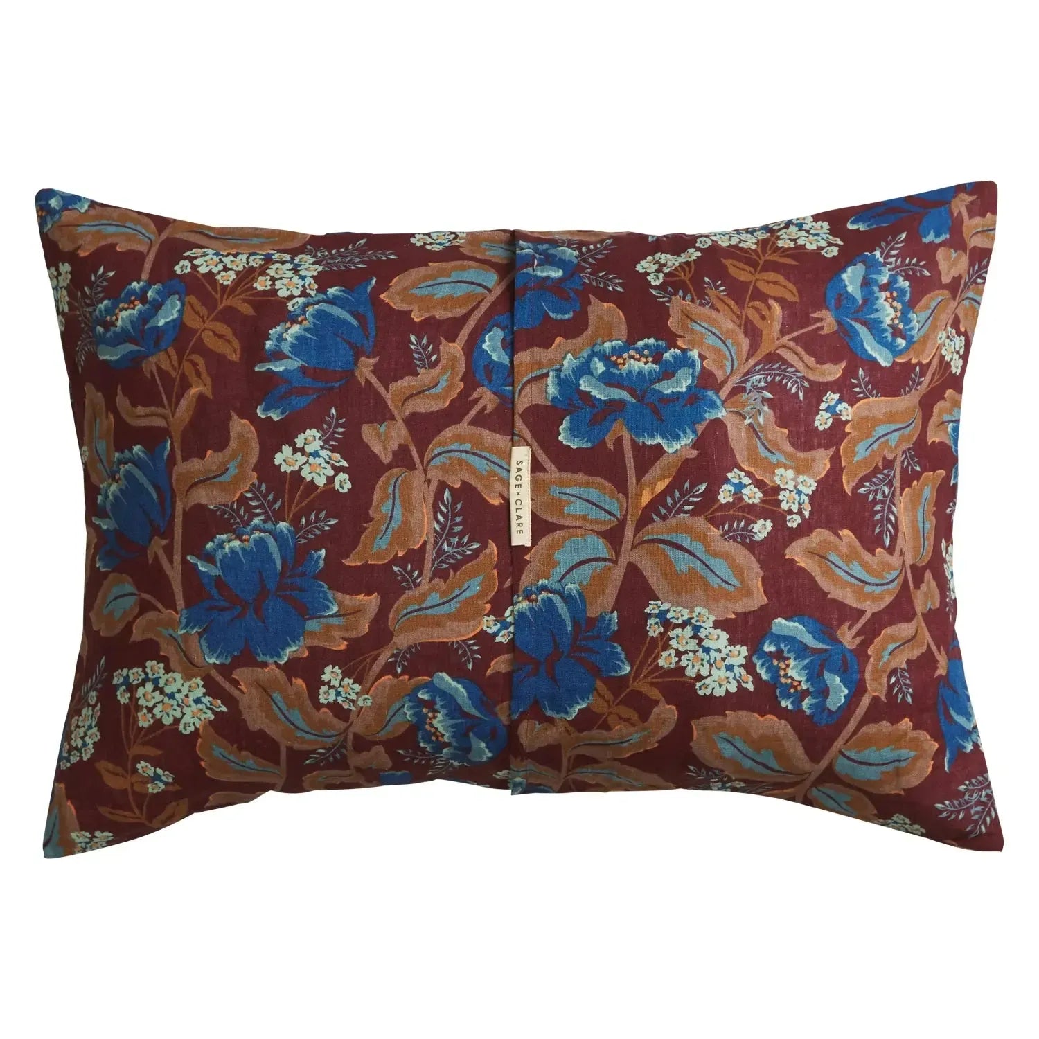Margot Linen Pillowcase Set - Mahogany-Soft Furnishings-Sage & Clare-The Bay Room