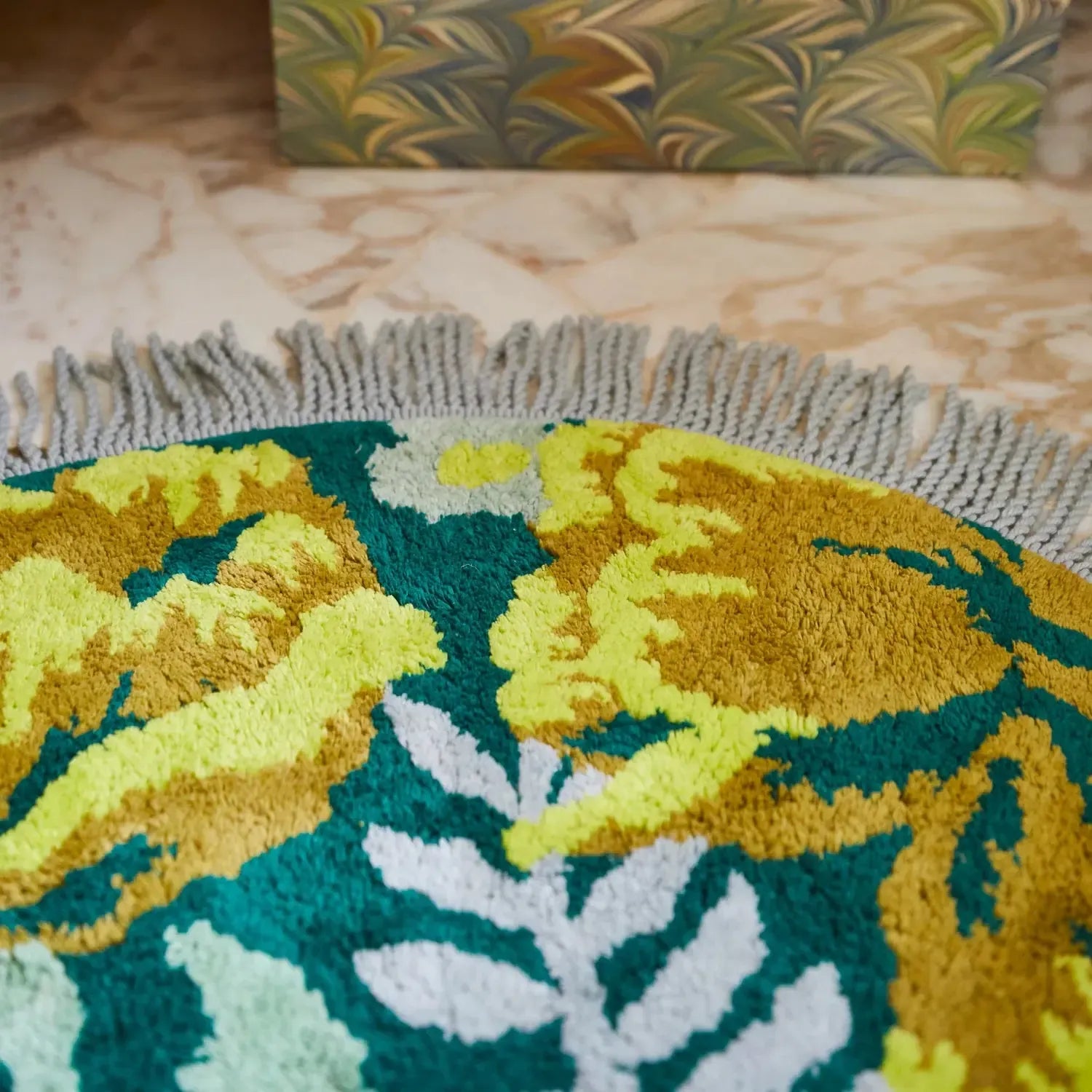 Margot Round Bath Mat-Soft Furnishings-Sage & Clare-The Bay Room