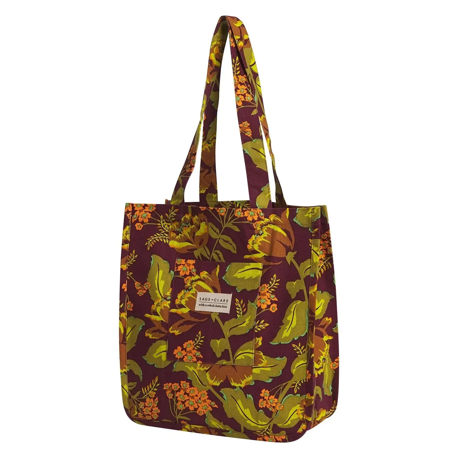 Margot Tote Bag - Mahogany-Bags & Clutches-Sage & Clare-The Bay Room