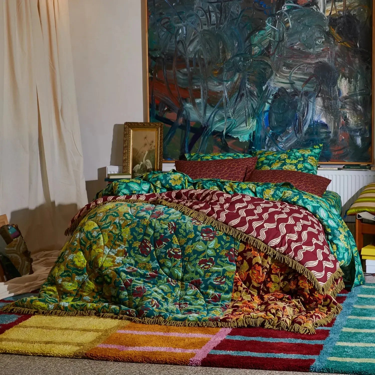Margot Velvet Bedcover-Soft Furnishings-Sage & Clare-The Bay Room