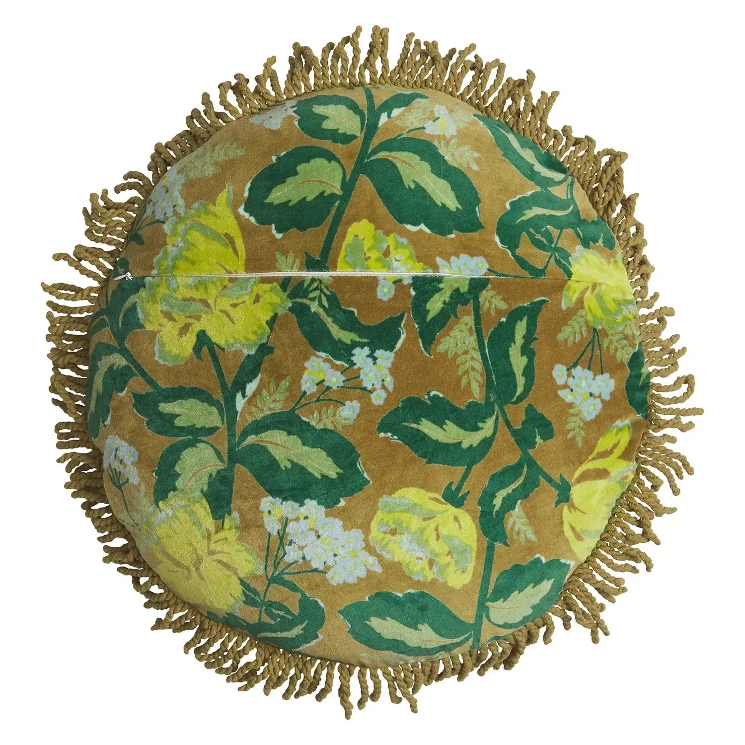 Margot Velvet Cushion - Olive-Soft Furnishings-Sage & Clare-The Bay Room