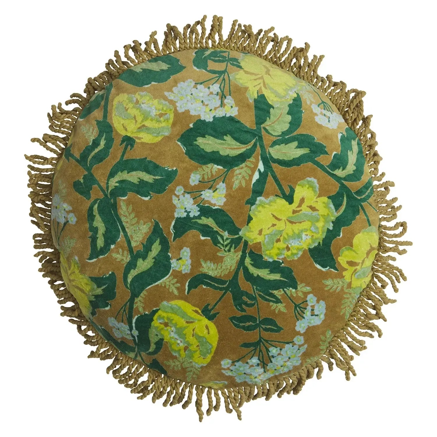 Margot Velvet Cushion - Olive-Soft Furnishings-Sage & Clare-The Bay Room