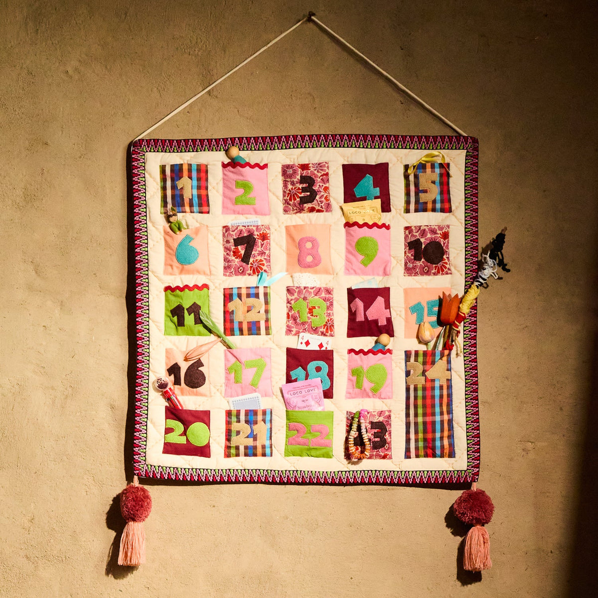 Maribel Quilted Advent Calendar-Christmas-Sage & Clare-The Bay Room