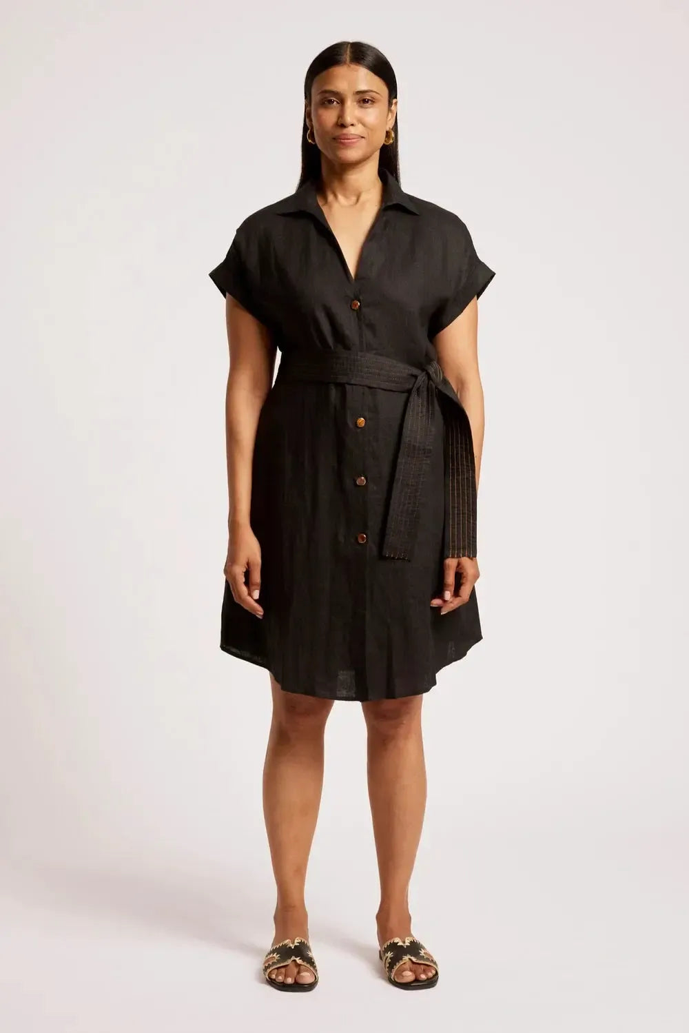 Maris Shirt Dress - Black-Dresses-Eb & Ive-The Bay Room