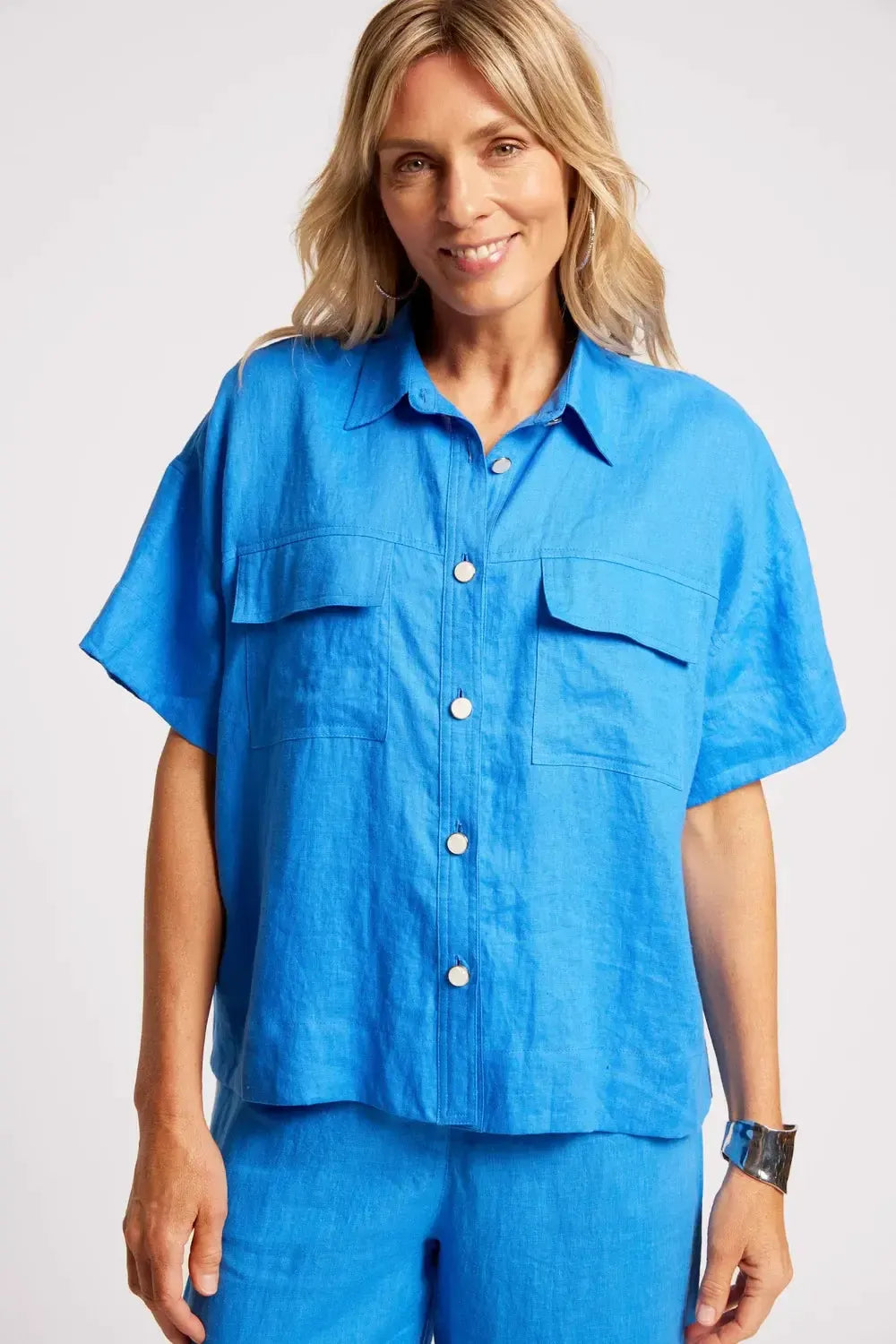Maris Shirt - Marine-Tops-Eb & Ive-The Bay Room
