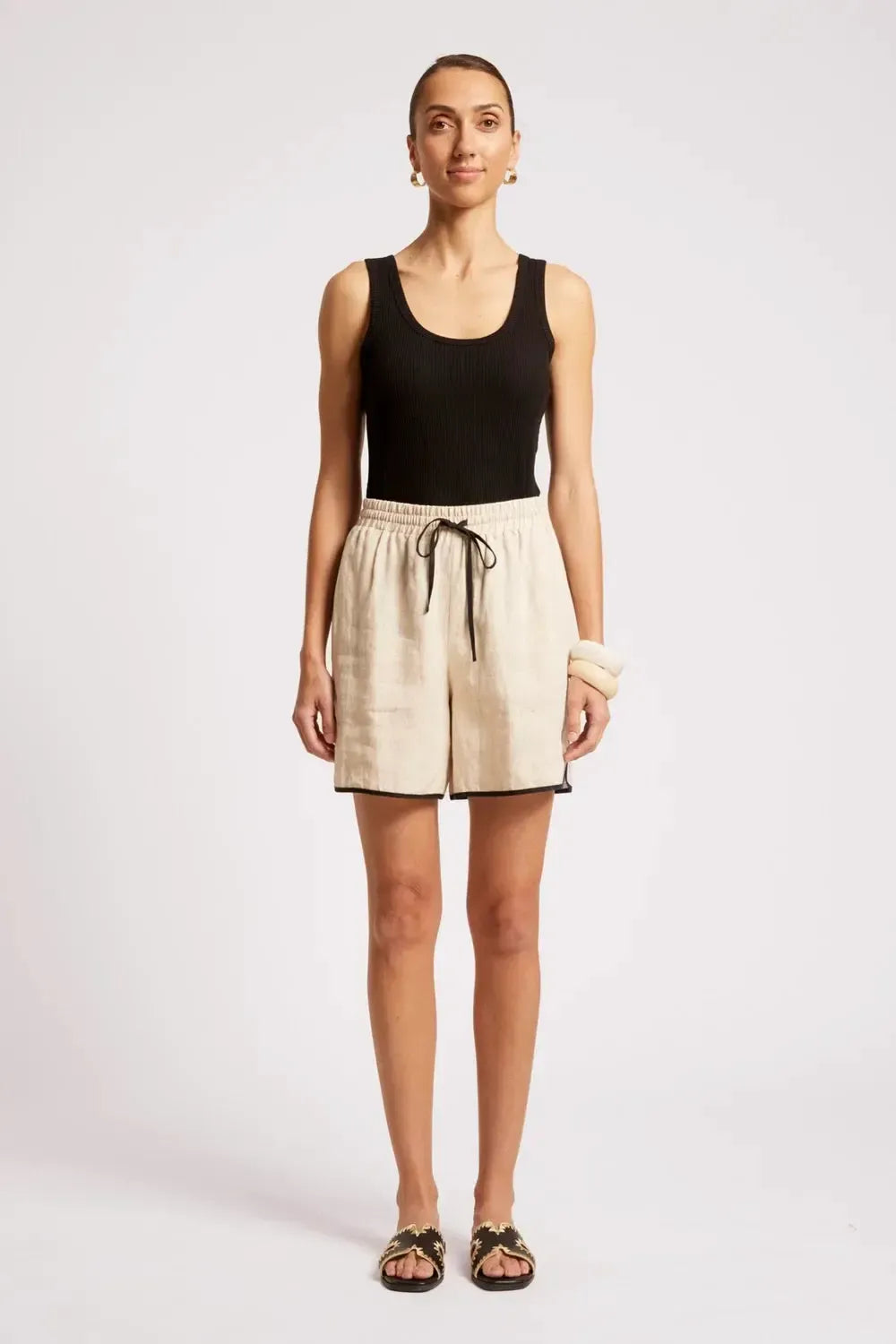 Maris Splice Short - Tusk/Black-Shorts-Eb & Ive-The Bay Room