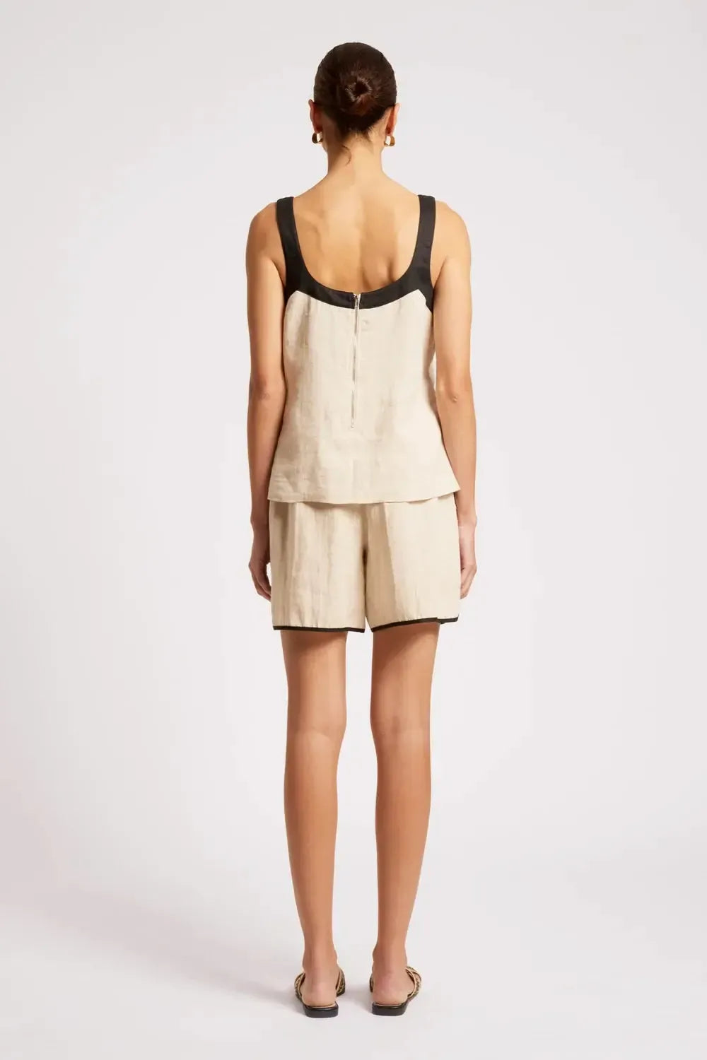 Maris Splice Tank - Tusk/Black-Tops-Eb & Ive-The Bay Room