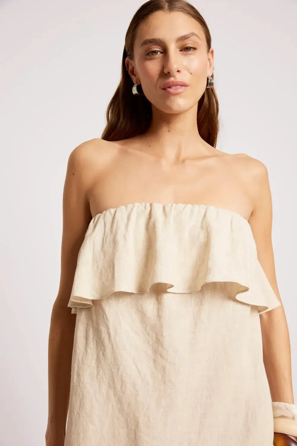 Maris Strapless Dress - Tusk-Dresses-Eb & Ive-The Bay Room